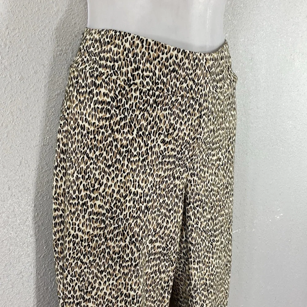 J. McLaughlin Masie leopard print pull on stretch pants